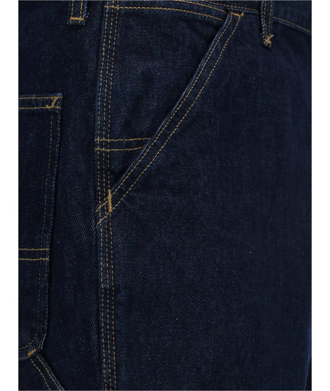 CARHARTT WIP Темно-синие хлопковые шорты, фото 5