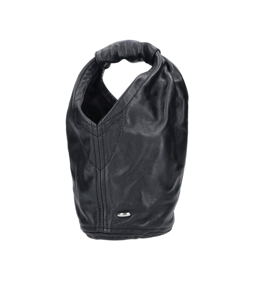 OUR LEGACY Черная кожаная сумка тоут, фото 2