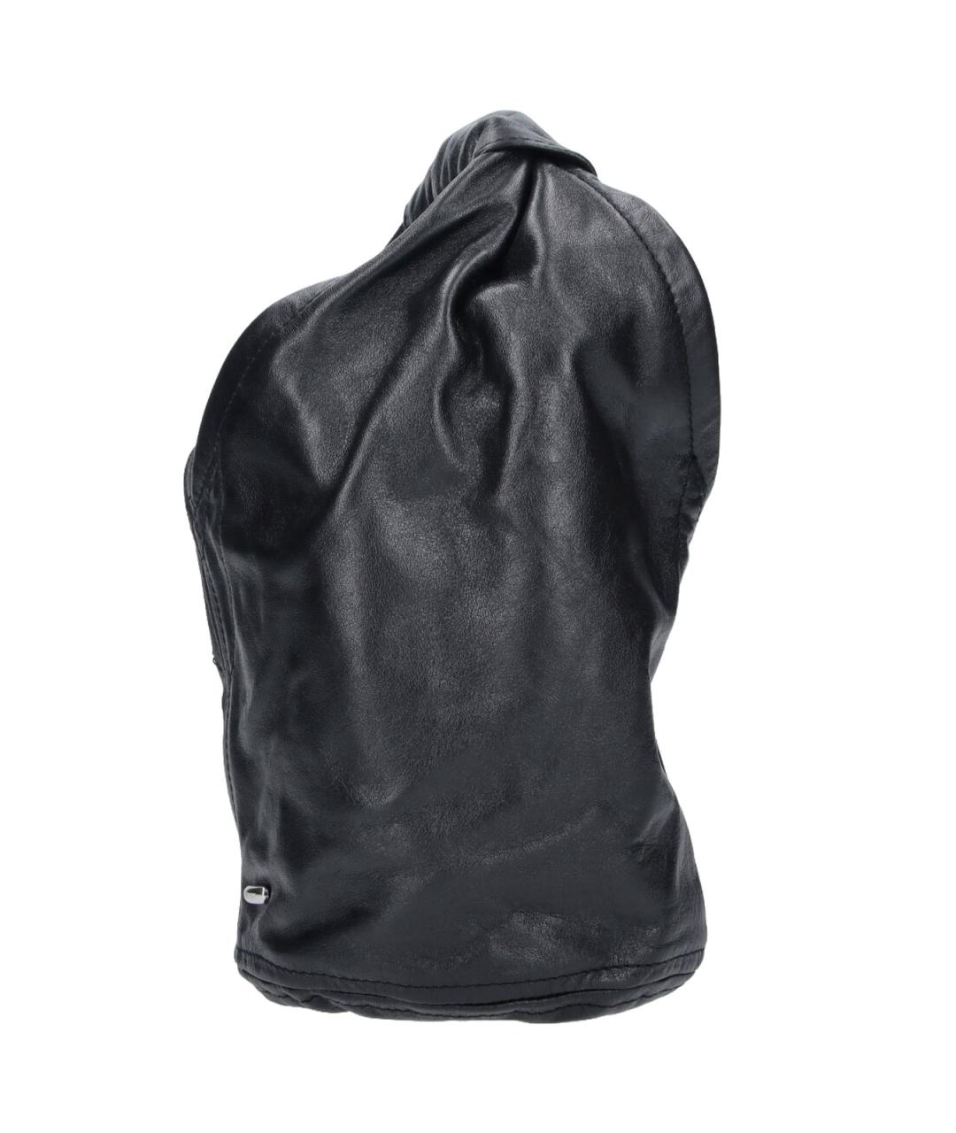 OUR LEGACY Черная кожаная сумка тоут, фото 5