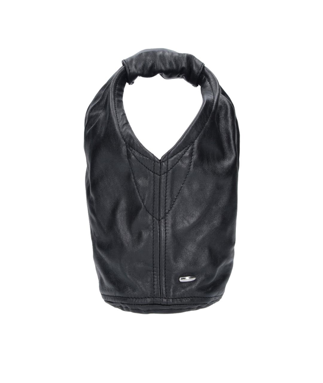 OUR LEGACY Черная кожаная сумка тоут, фото 1