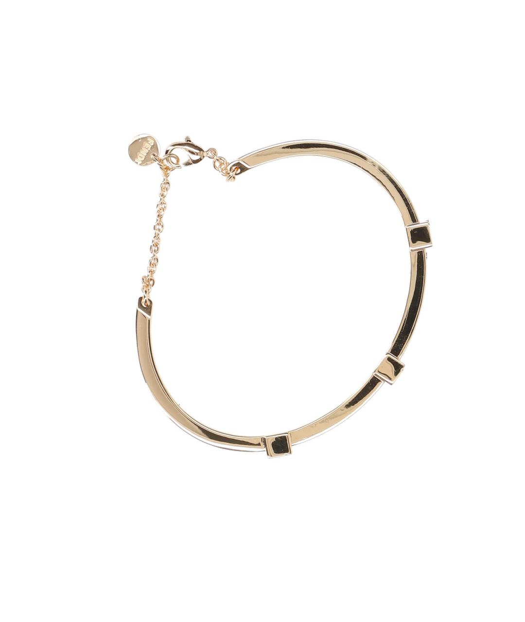 FENDI Золотой металлический браслет, фото 3