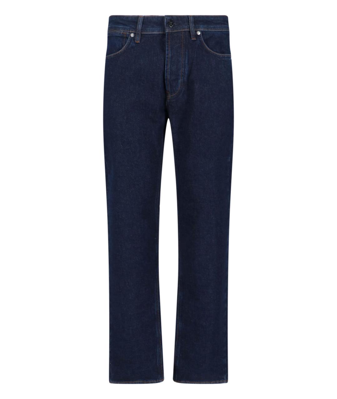 STONE ISLAND Синие хлопковые прямые джинсы, фото 1