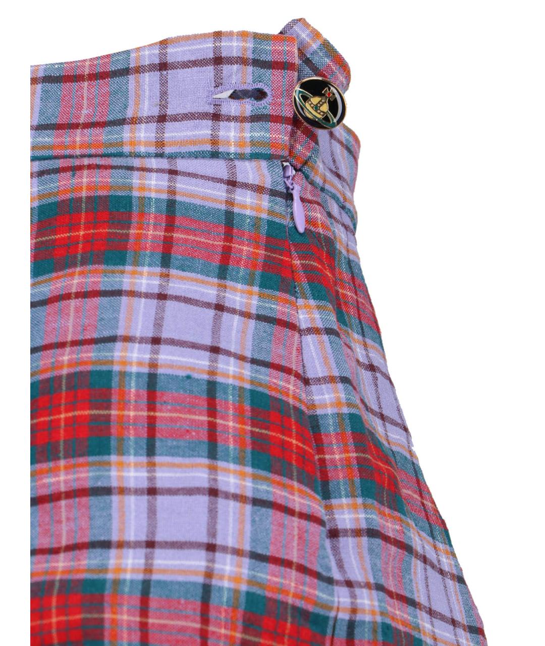 VIVIENNE WESTWOOD Мульти льняная юбка миди, фото 5