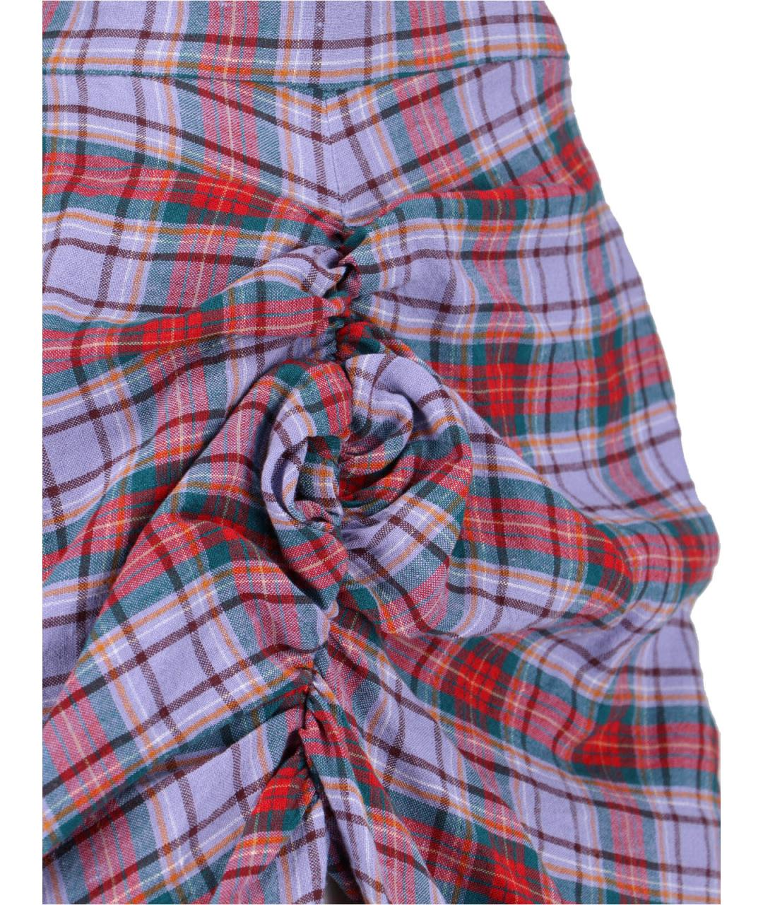 VIVIENNE WESTWOOD Мульти льняная юбка миди, фото 4