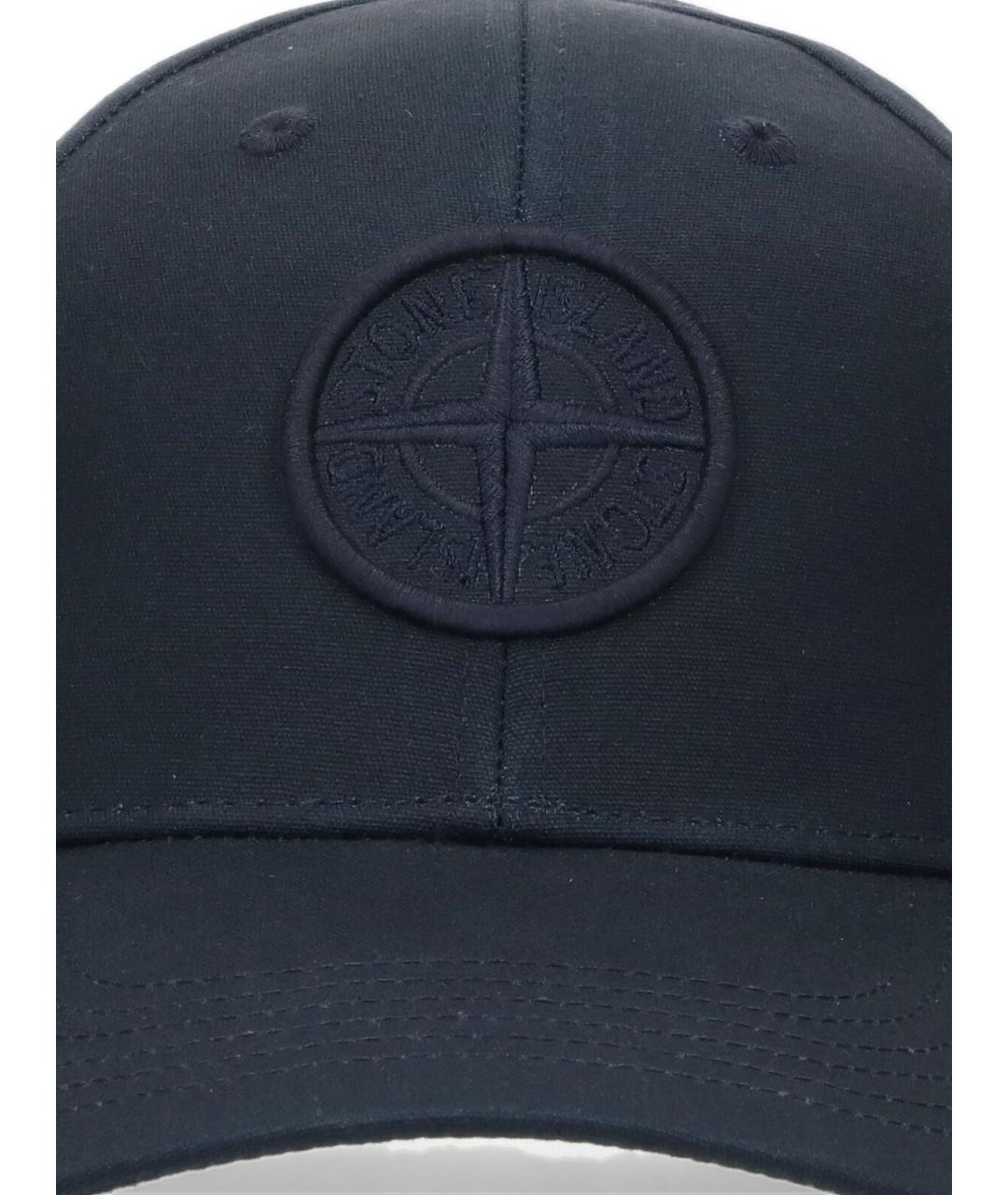 STONE ISLAND Синяя хлопковая кепка/бейсболка, фото 3