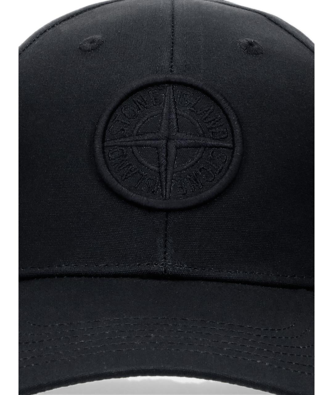 STONE ISLAND Черная хлопковая кепка/бейсболка, фото 3