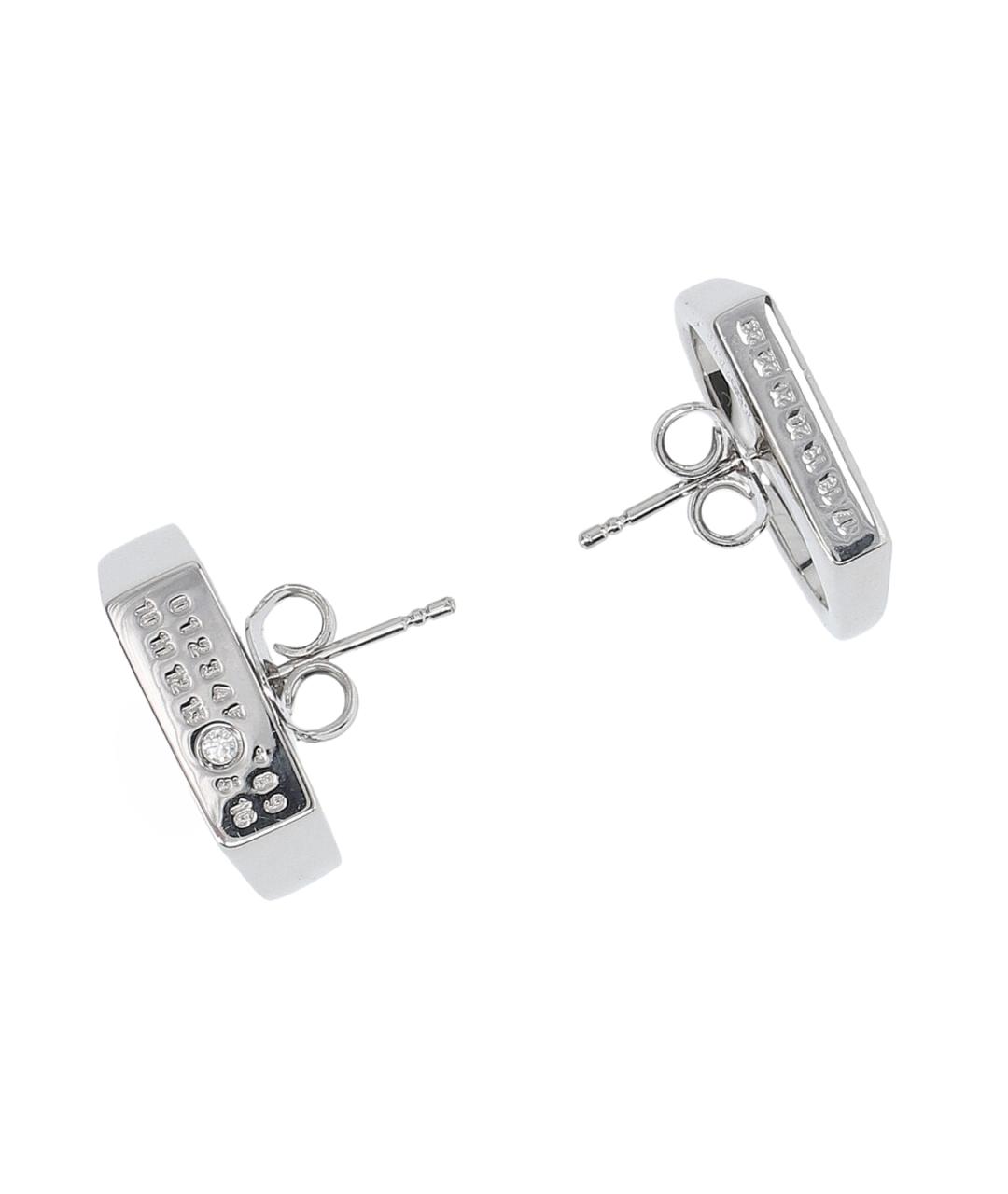 MM6 MAISON MARGIELA Серебряные металлические серьги, фото 3