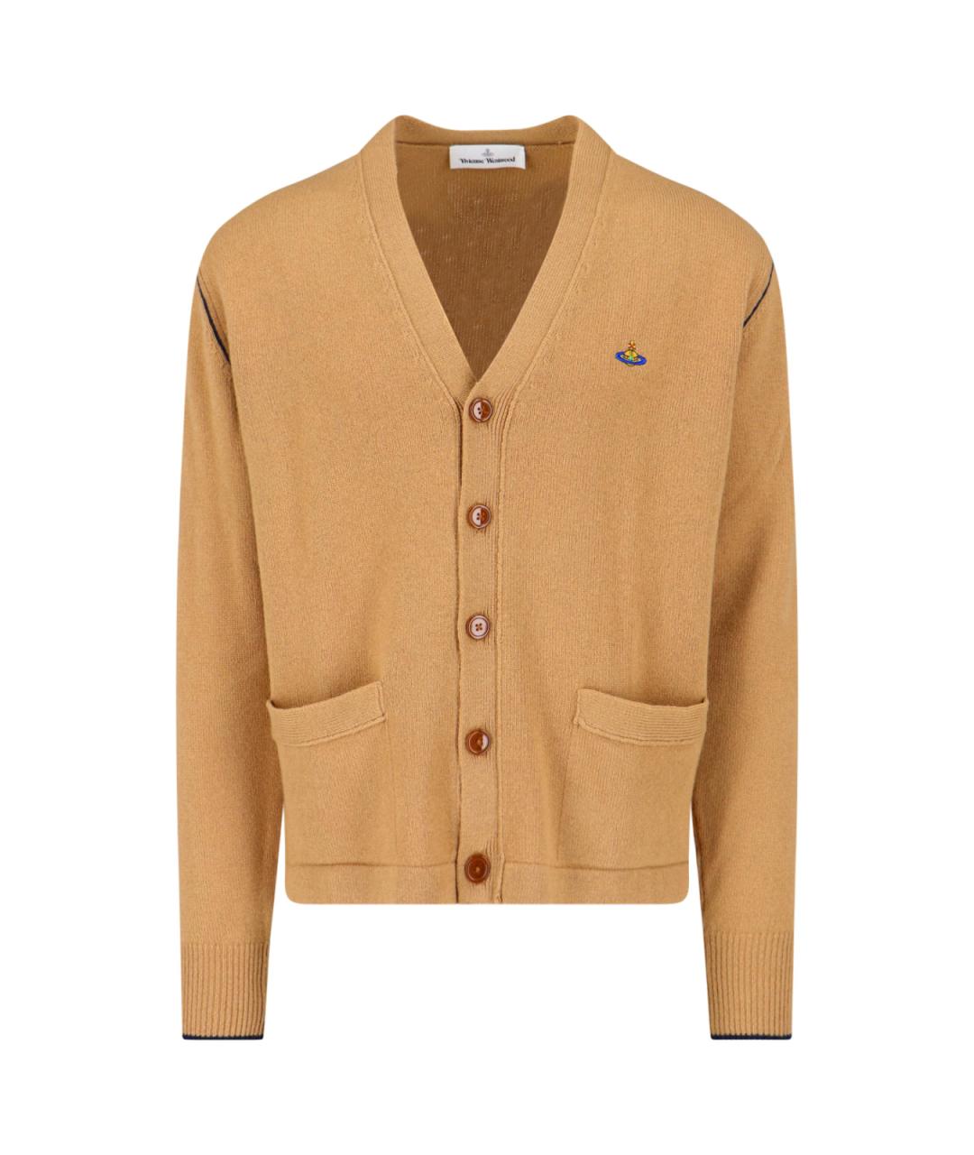 VIVIENNE WESTWOOD Бежевый шерстяной кардиган, фото 1