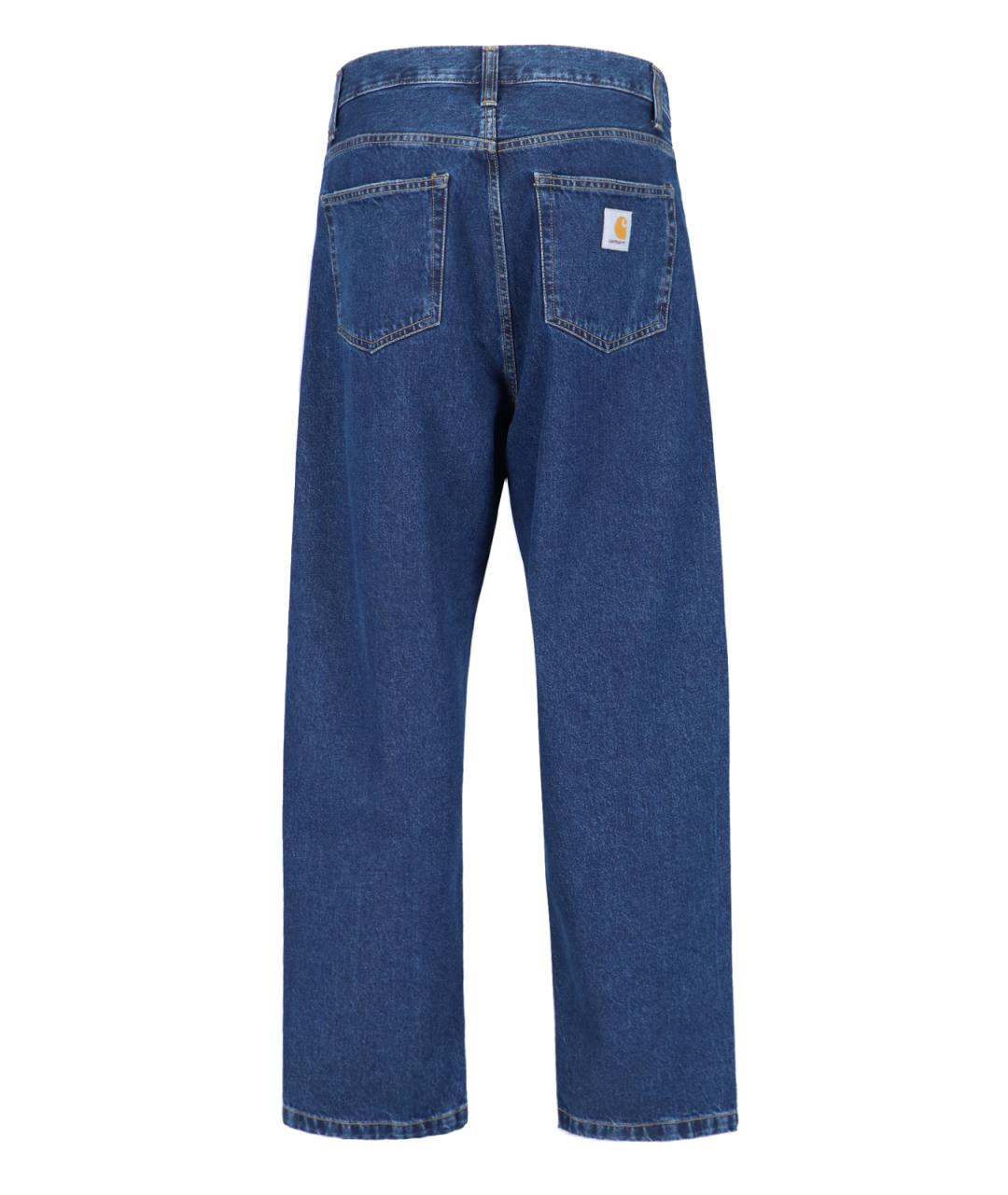 CARHARTT WIP Синие хлопковые прямые джинсы, фото 2