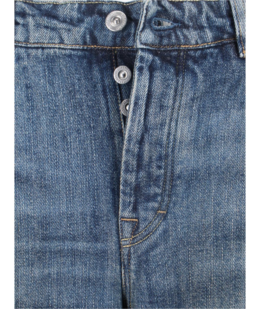 OUR LEGACY Синие хлопковые прямые джинсы, фото 5