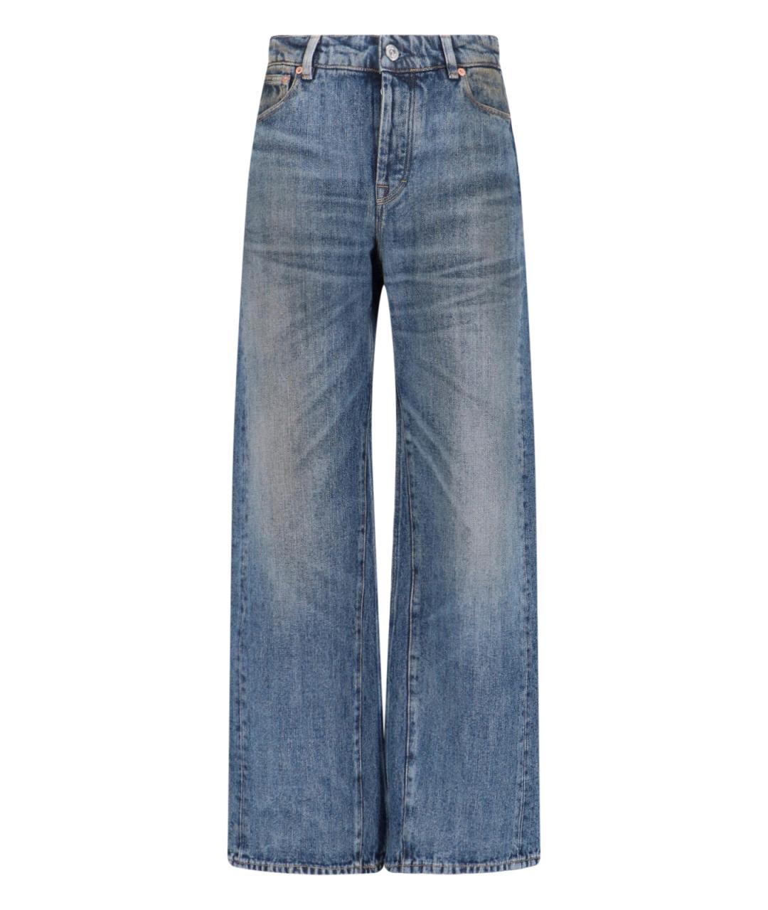 OUR LEGACY Синие хлопковые прямые джинсы, фото 1