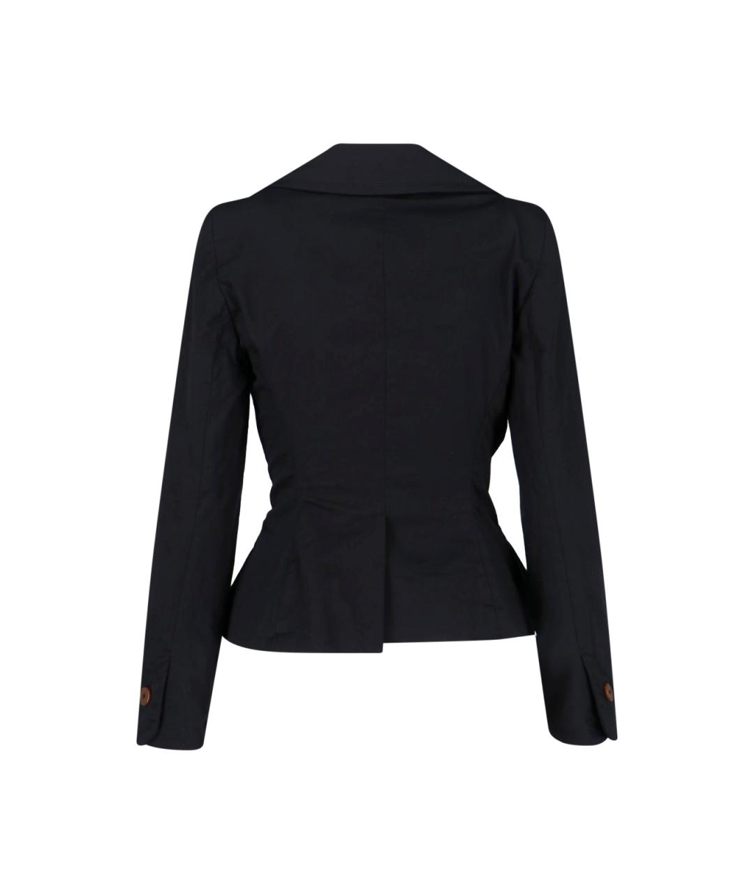 VIVIENNE WESTWOOD Черный хлопковый жакет/пиджак, фото 2