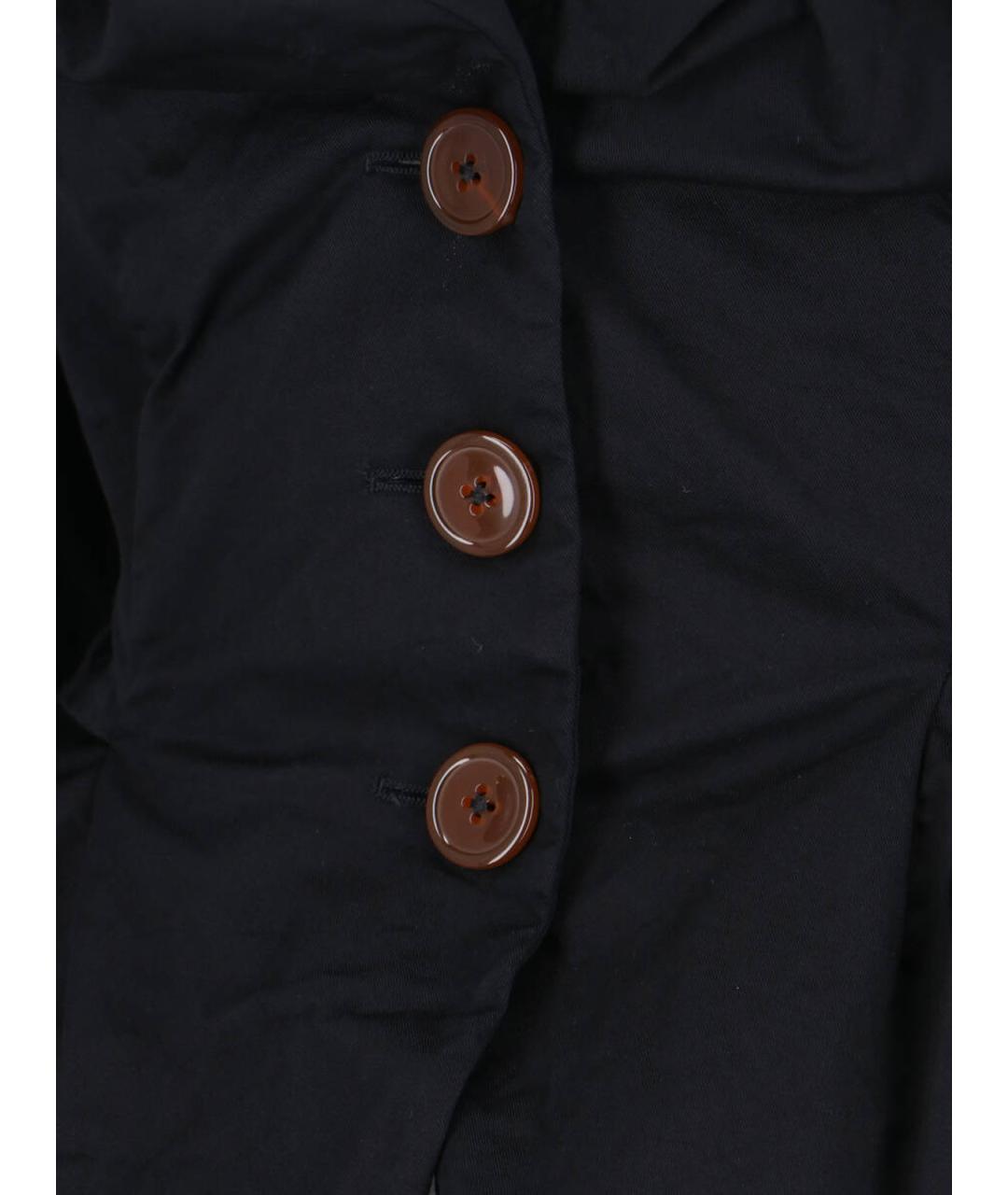 VIVIENNE WESTWOOD Черный хлопковый жакет/пиджак, фото 4