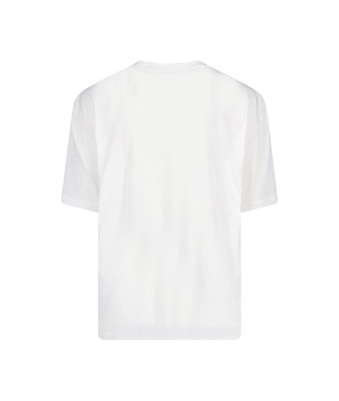 MAISON MARGIELA Белая хлопковая футболка, фото 2