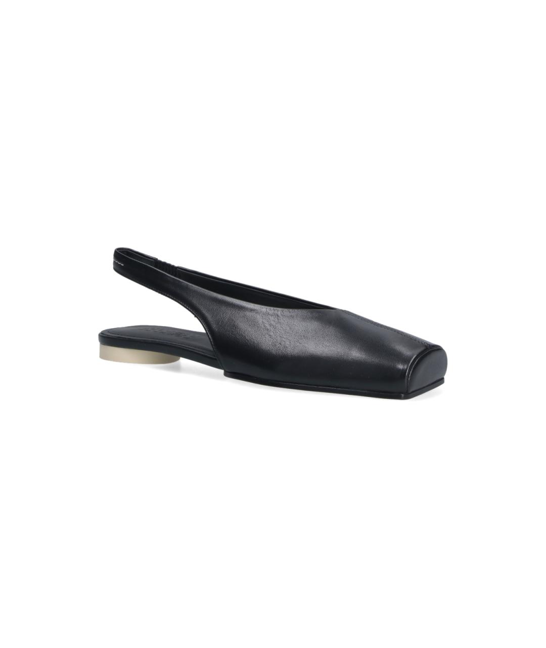MM6 MAISON MARGIELA Черные кожаные балетки, фото 2