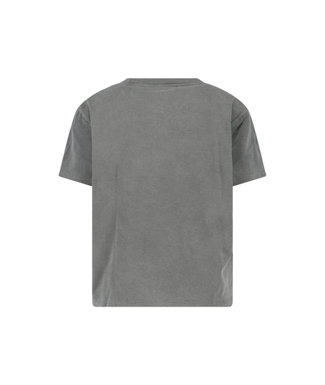 OUR LEGACY Серая хлопковая футболка, фото 2