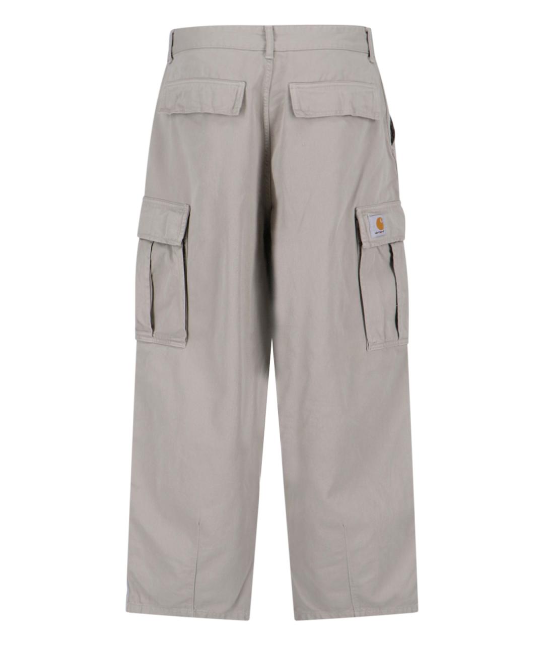 CARHARTT WIP Серые хлопковые повседневные брюки, фото 2