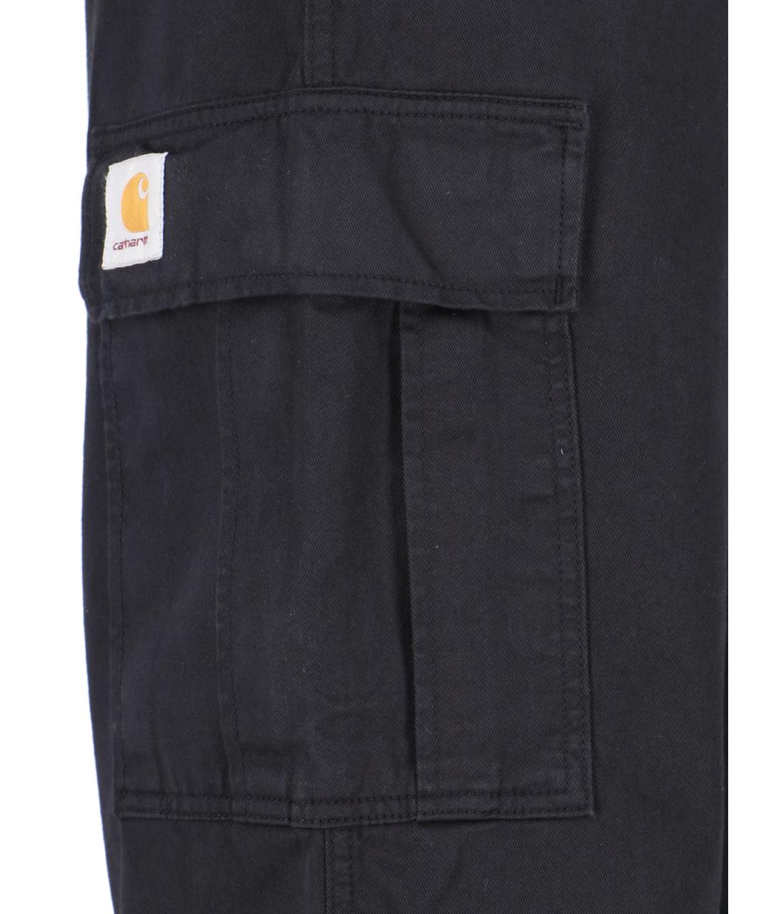 CARHARTT WIP Черные хлопковые повседневные брюки, фото 4