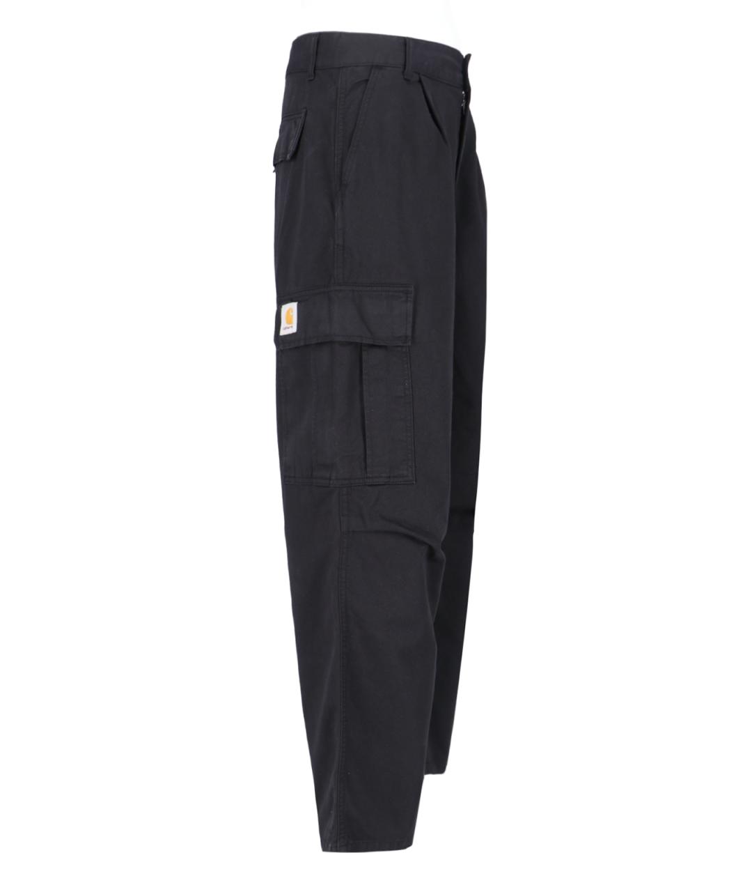 CARHARTT WIP Черные хлопковые повседневные брюки, фото 3