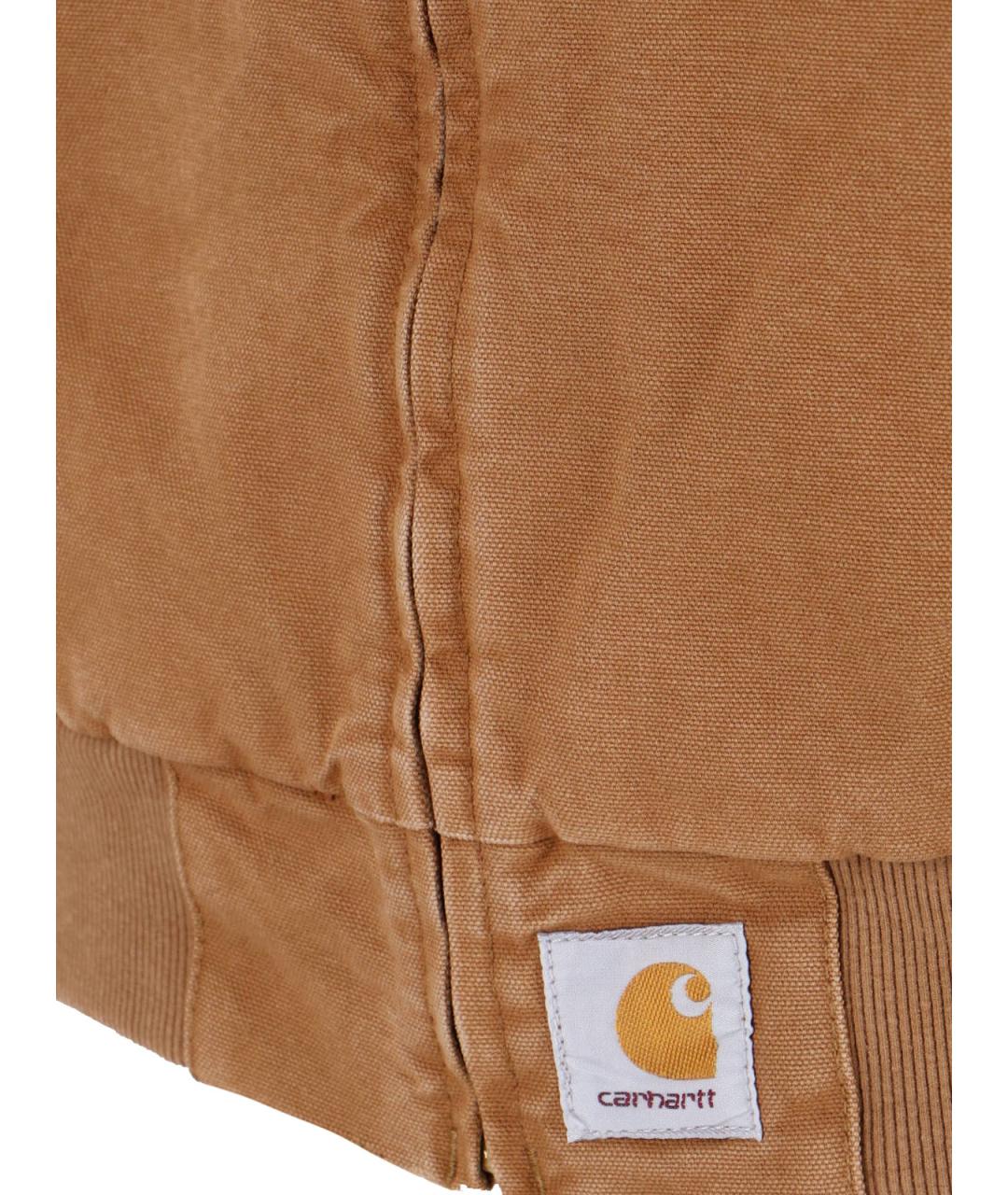 CARHARTT WIP Коричневая хлопковая куртка, фото 4