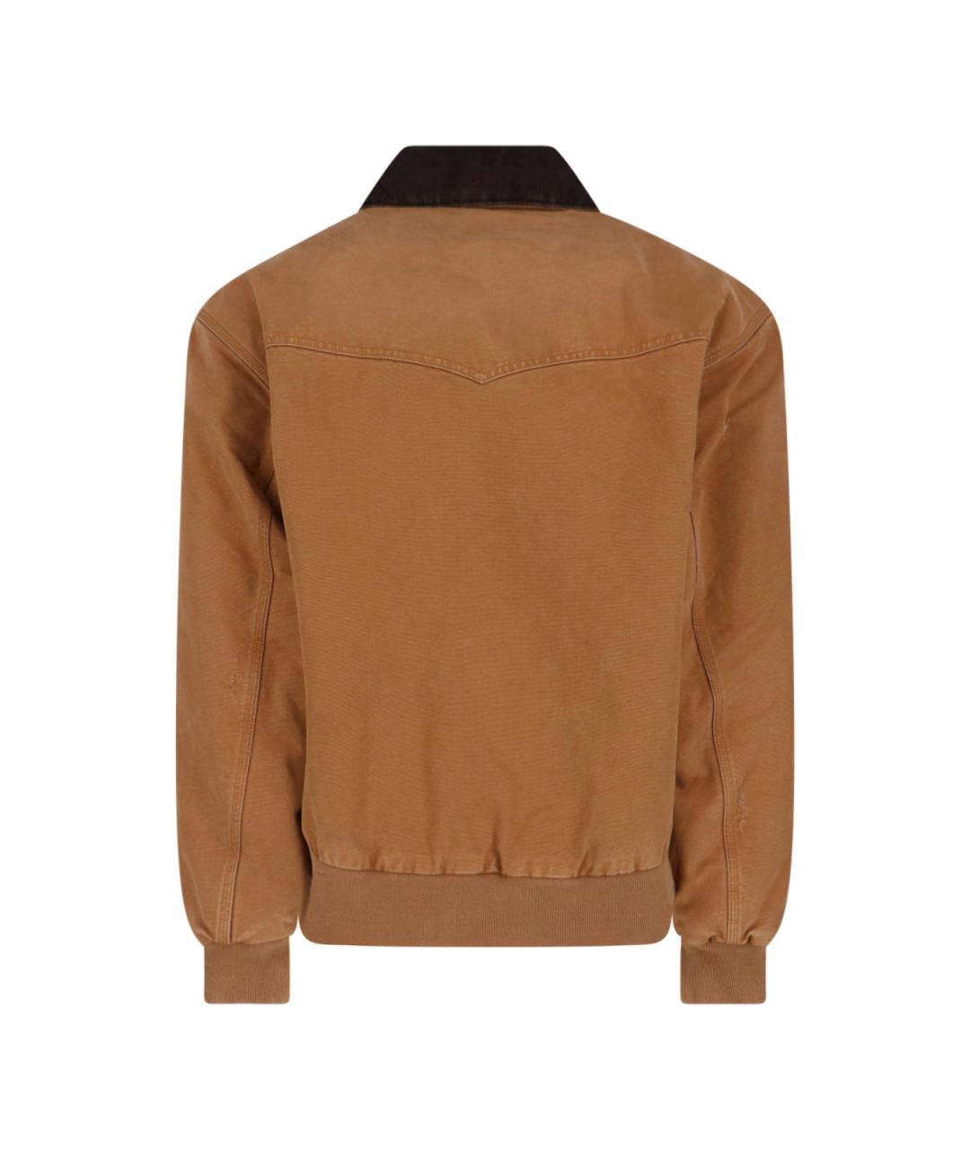 CARHARTT WIP Коричневая хлопковая куртка, фото 2