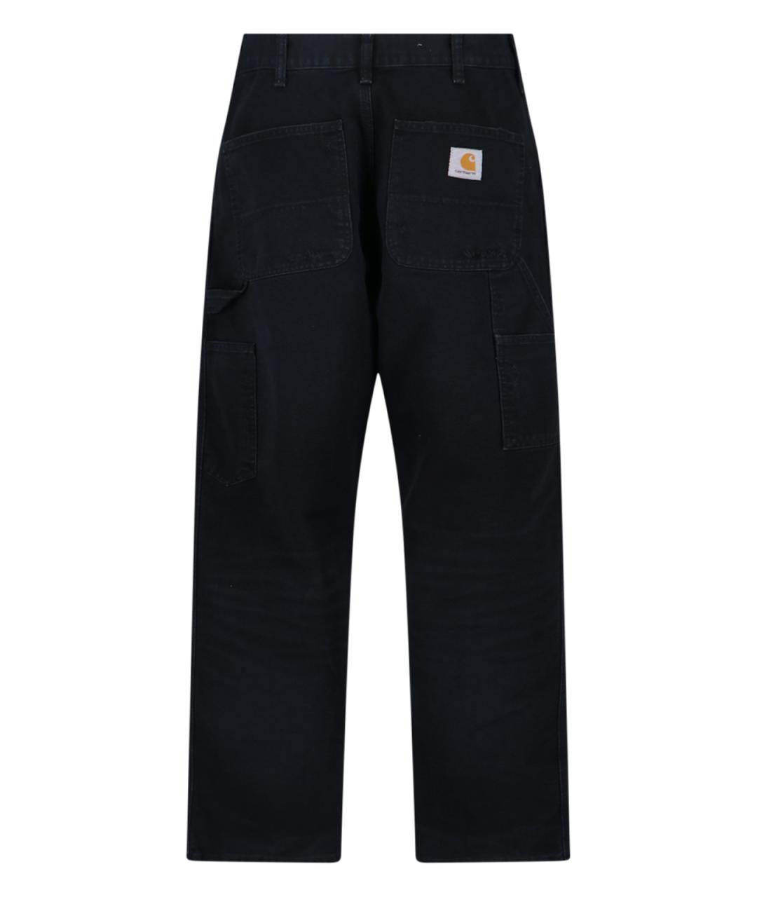 CARHARTT WIP Черные хлопковые прямые джинсы, фото 2