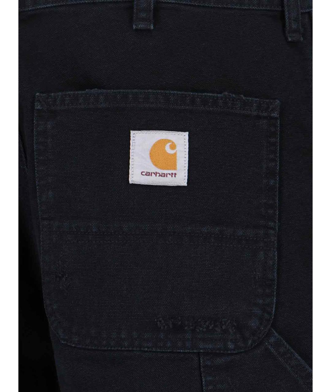 CARHARTT WIP Черные хлопковые прямые джинсы, фото 4
