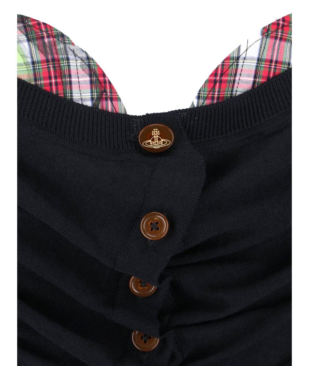 VIVIENNE WESTWOOD Черный шерстяной кардиган, фото 4