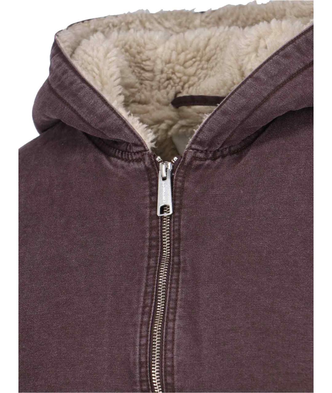 CARHARTT WIP Фиолетовая хлопковая куртка, фото 4