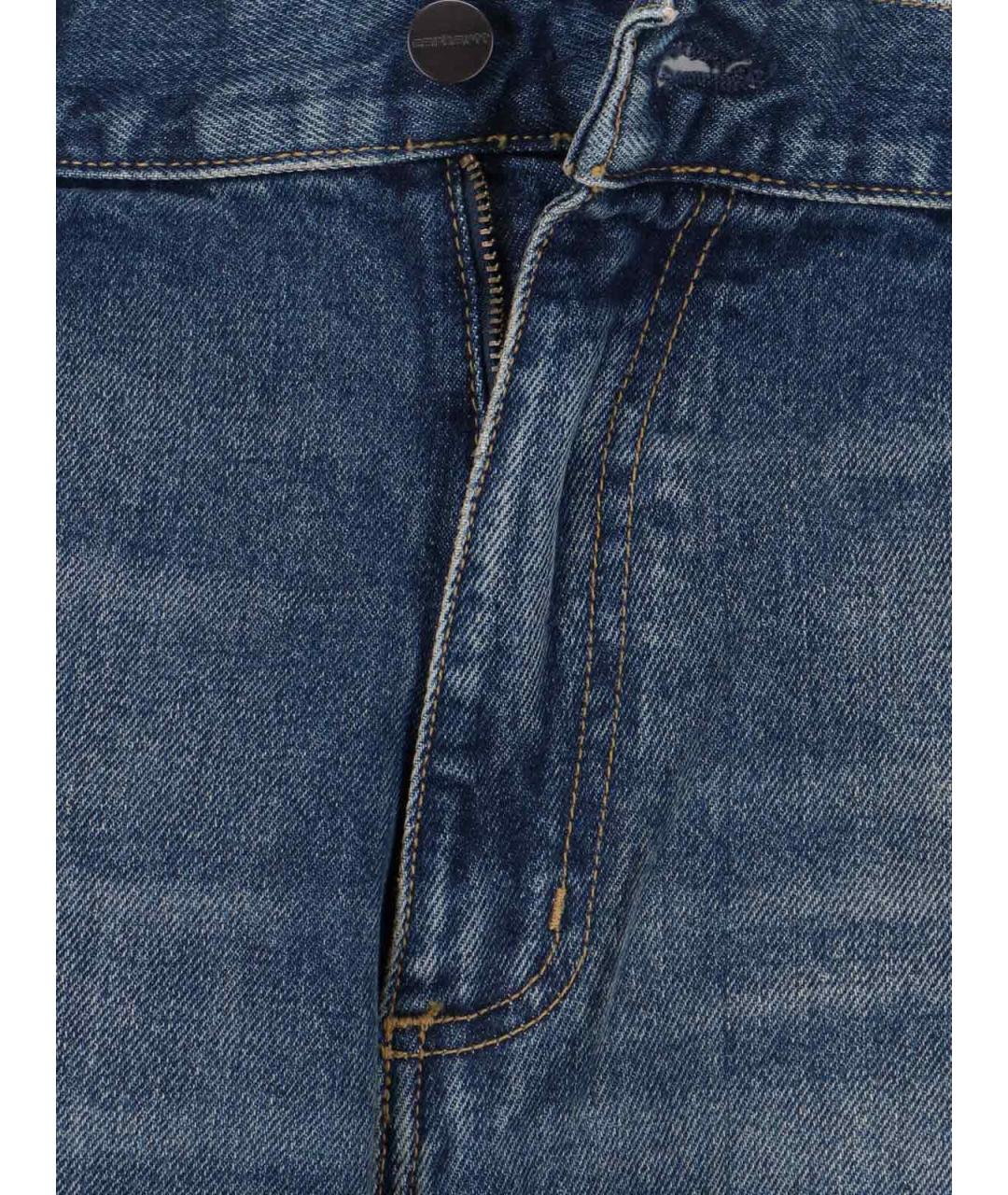 CARHARTT WIP Синие хлопковые прямые джинсы, фото 5