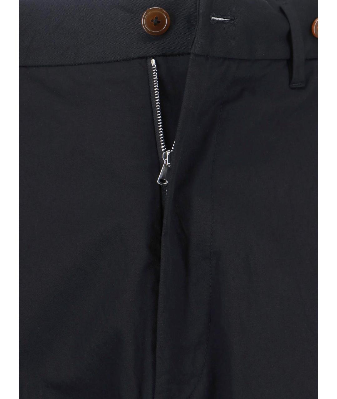 VIVIENNE WESTWOOD Черные хлопковые повседневные брюки, фото 5