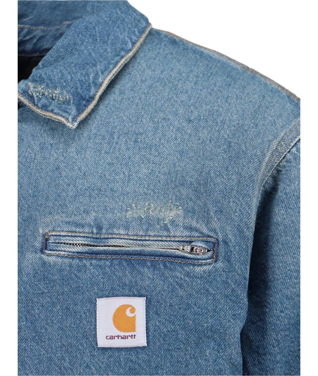 CARHARTT WIP Синяя хлопковая куртка, фото 4