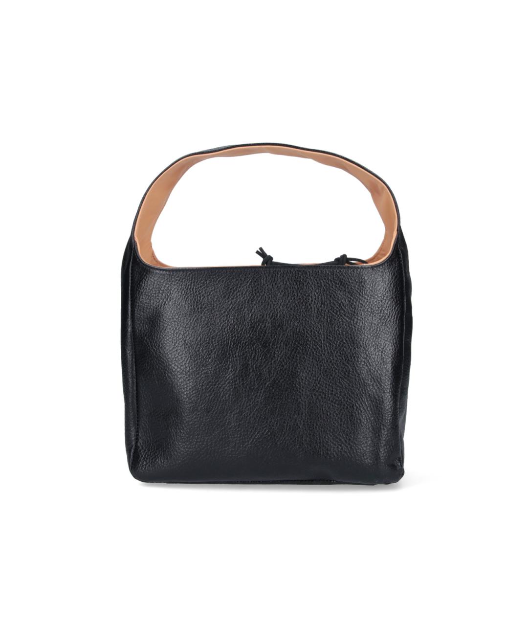 OUR LEGACY Черная кожаная сумка через плечо, фото 3