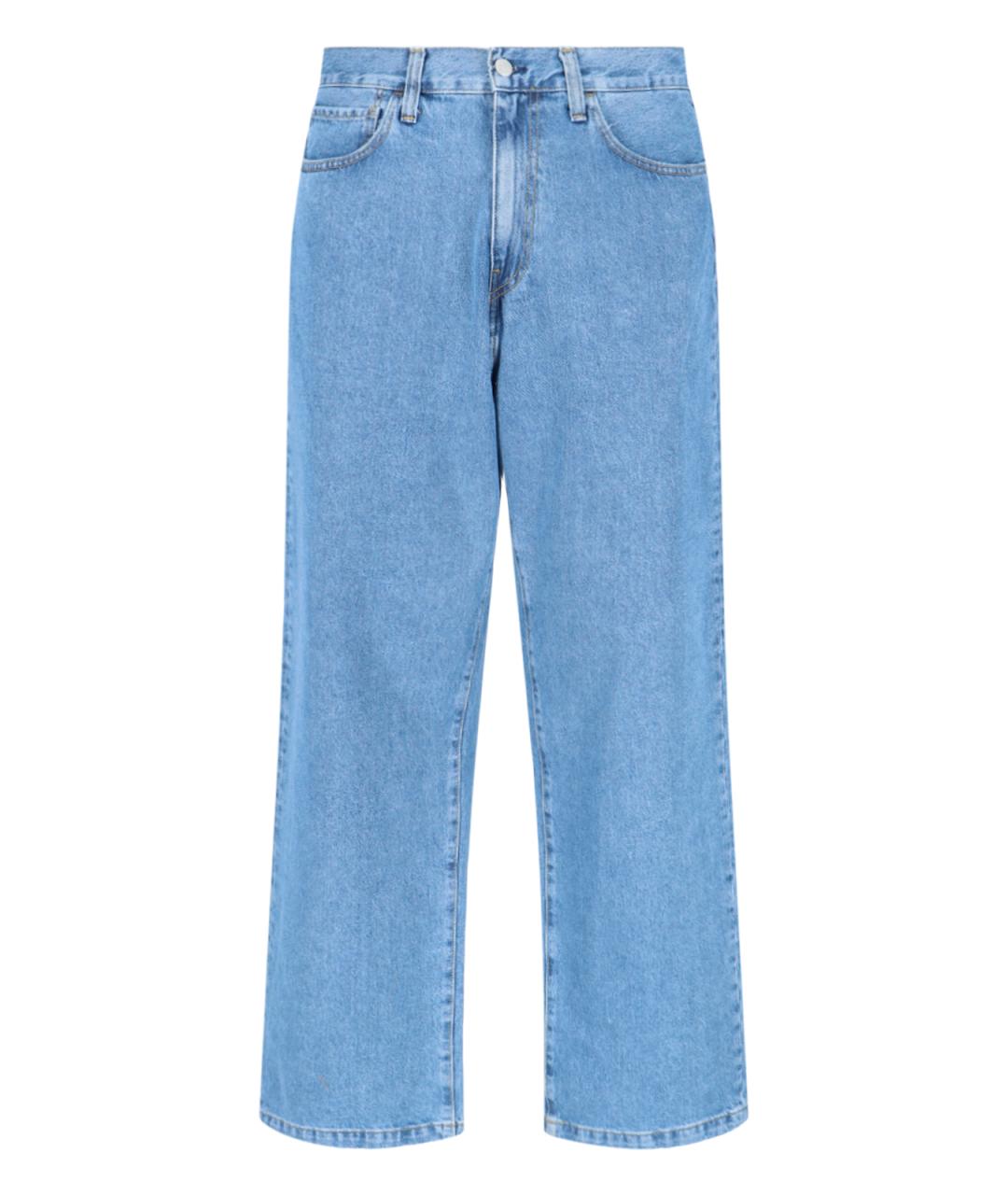 CARHARTT WIP Синие хлопковые прямые джинсы, фото 1