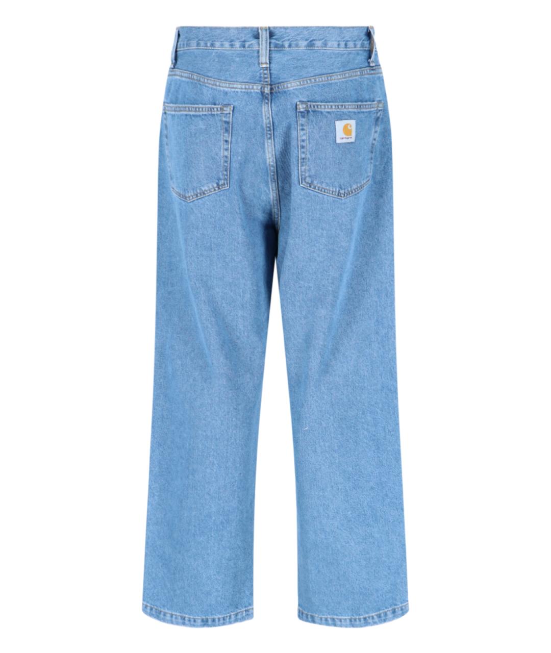 CARHARTT WIP Синие хлопковые прямые джинсы, фото 3