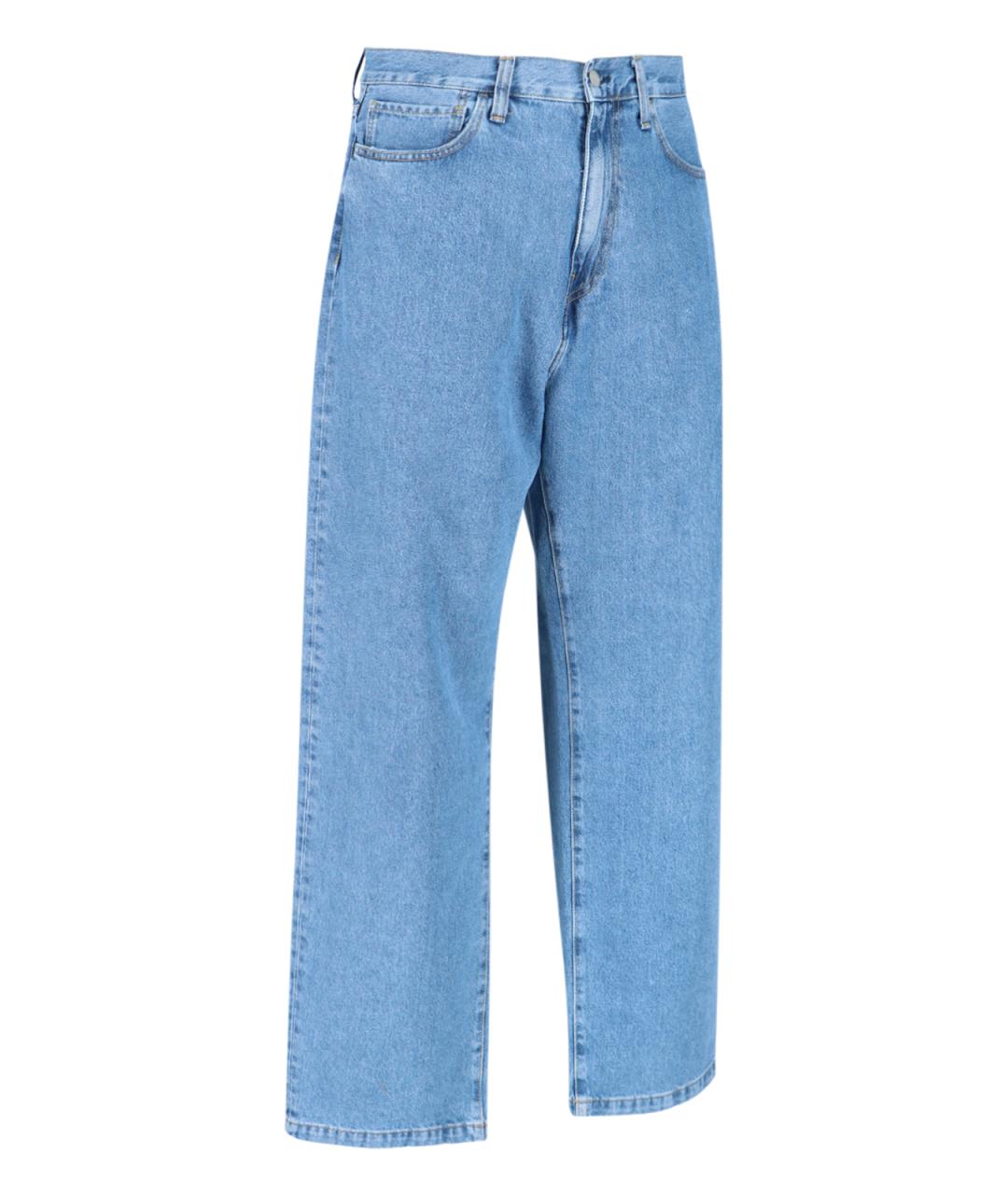 CARHARTT WIP Синие хлопковые прямые джинсы, фото 2