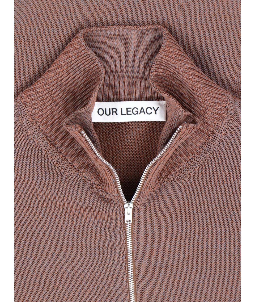 OUR LEGACY Коричневый хлопковый джемпер / свитер, фото 3