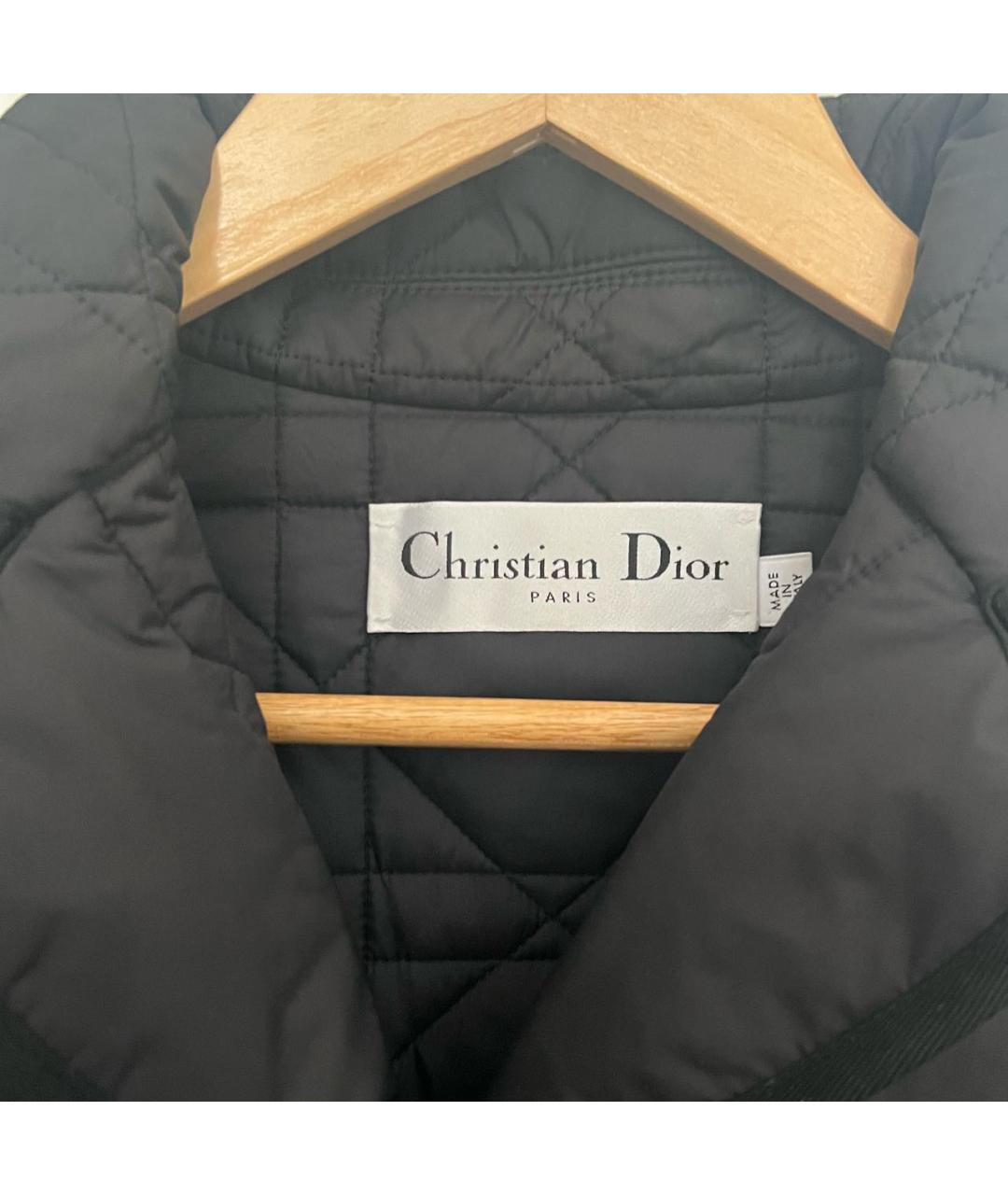 CHRISTIAN DIOR Черная полиэстеровая куртка, фото 2