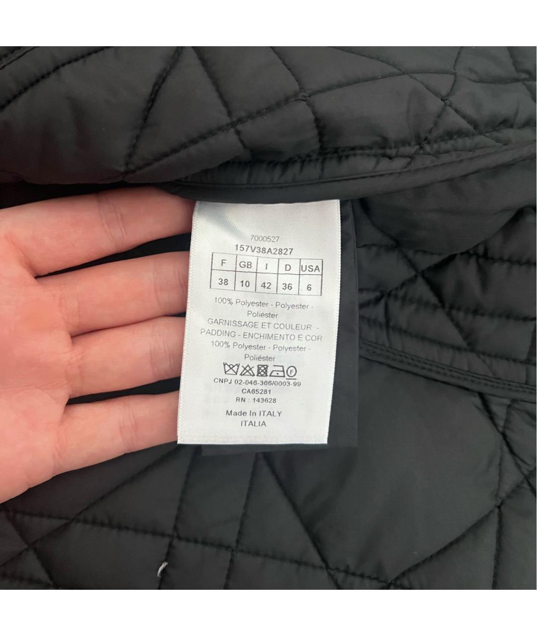 CHRISTIAN DIOR Черная полиэстеровая куртка, фото 5