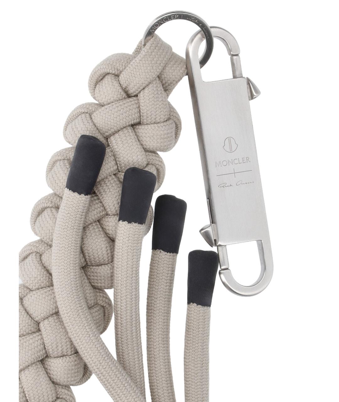 MONCLER Бежевый брелок, фото 3
