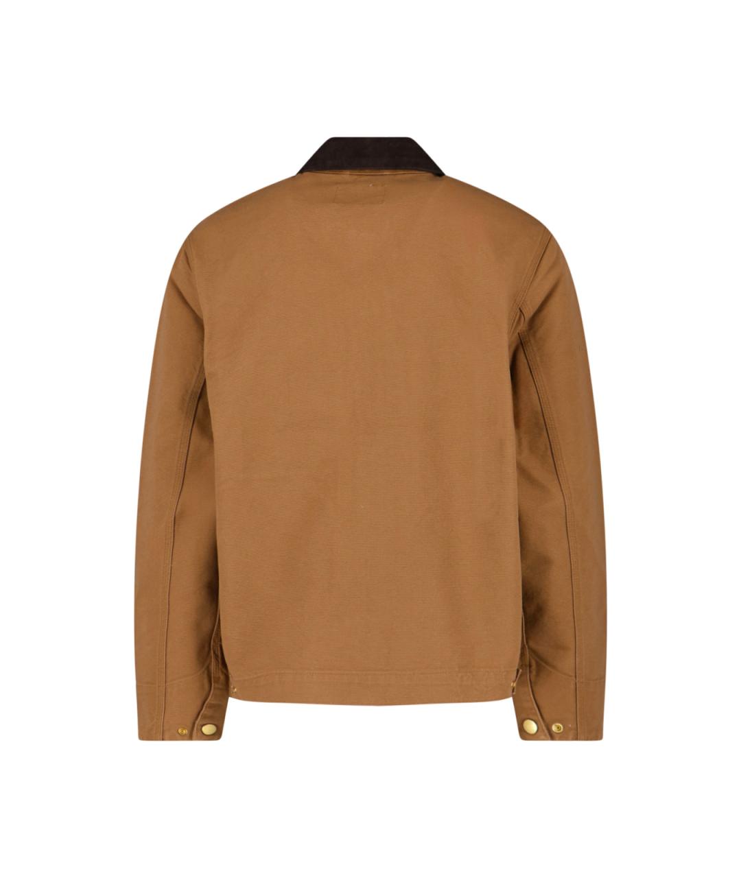 CARHARTT WIP Коричневая хлопковая куртка, фото 2