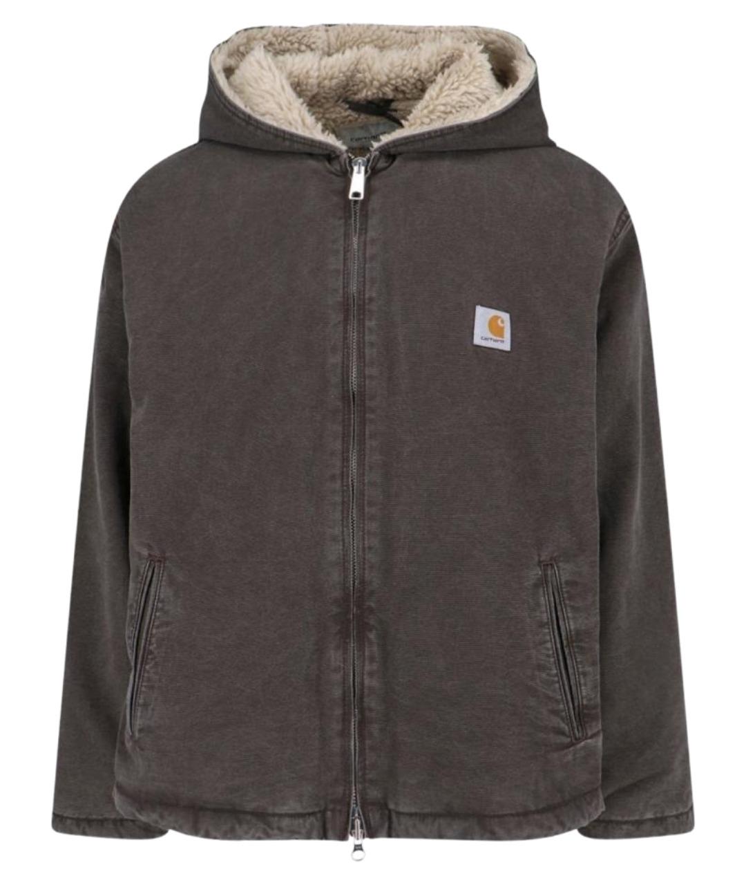 CARHARTT WIP Коричневая хлопковая куртка, фото 1