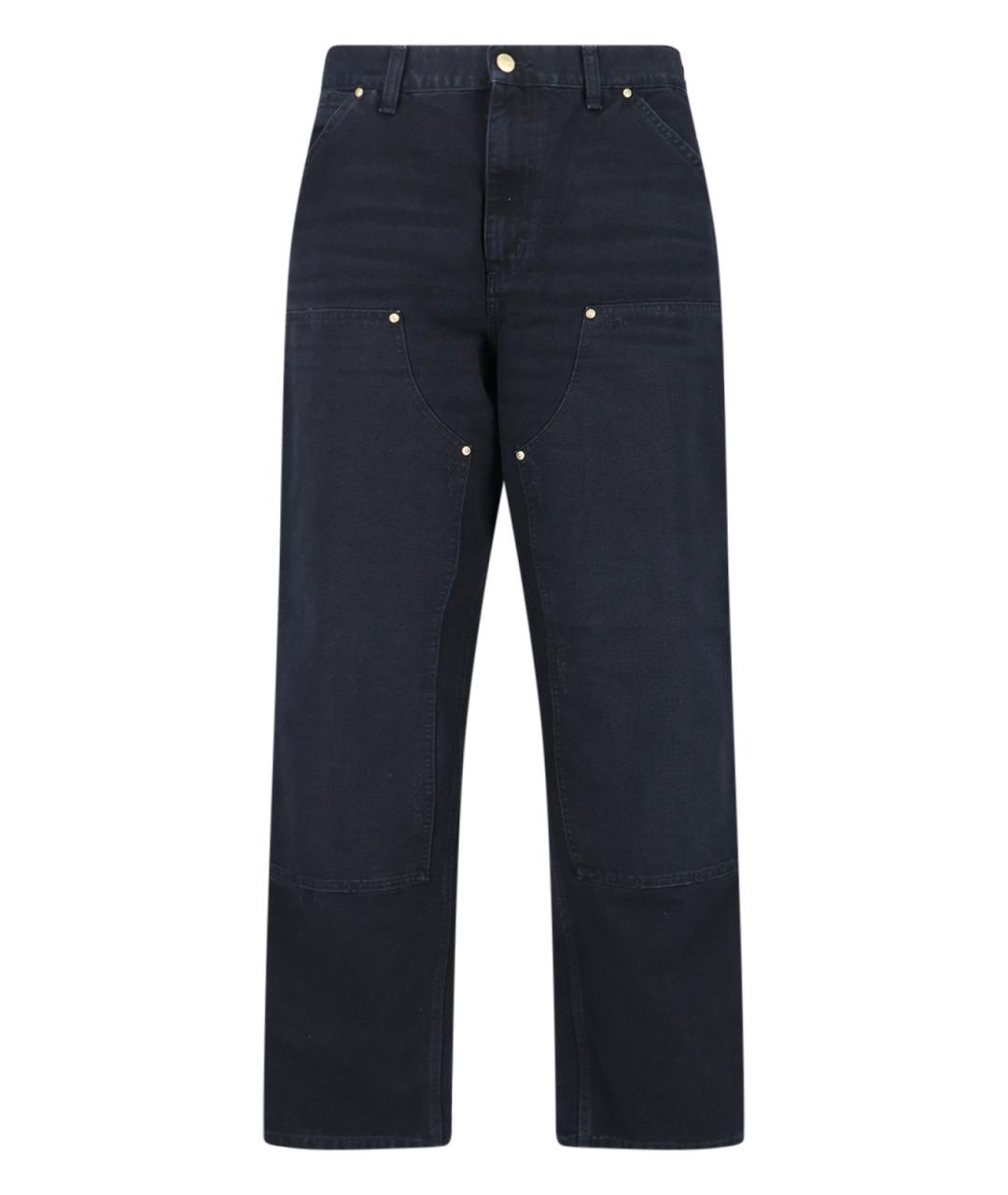 CARHARTT WIP Черные хлопковые прямые джинсы, фото 1