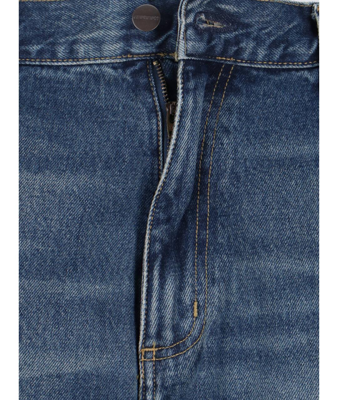 CARHARTT WIP Синие хлопковые прямые джинсы, фото 5