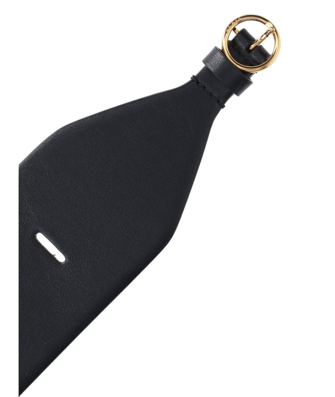 ALAIA Черный кожаный ремень, фото 3