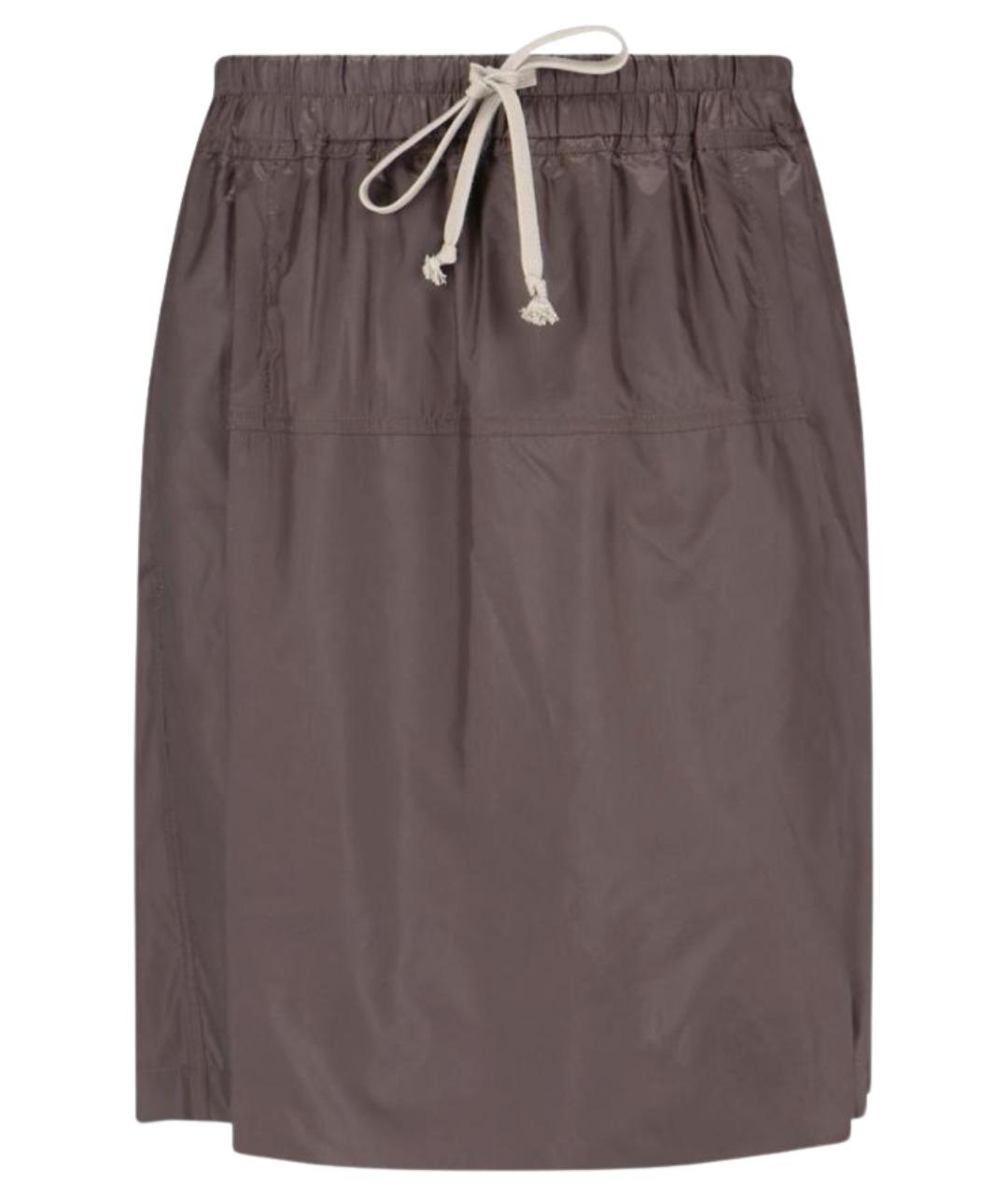 MONCLER Коричневые полиэстеровые шорты, фото 1