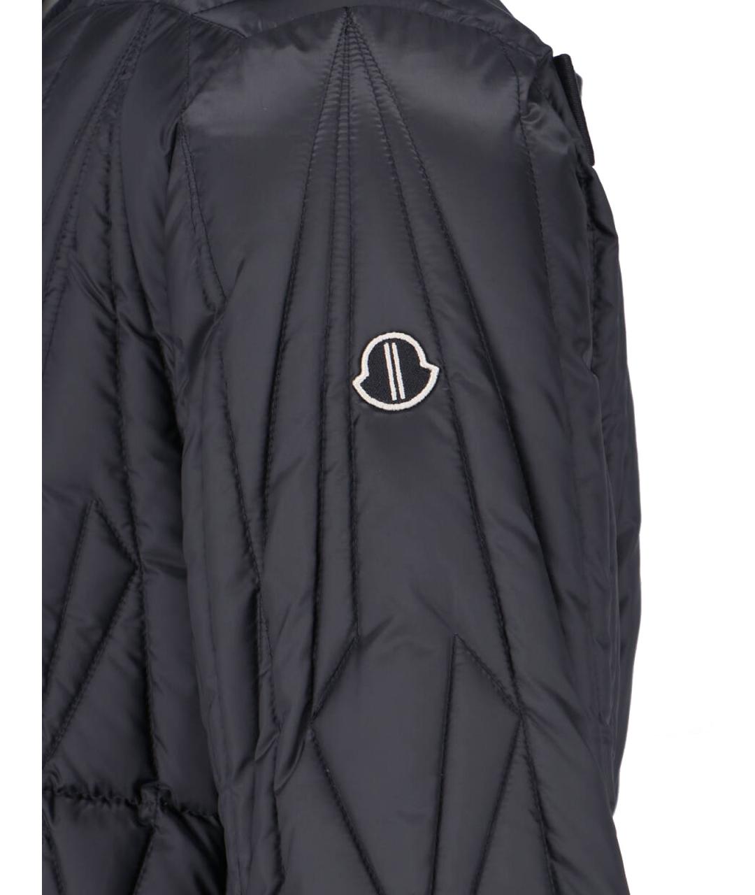 MONCLER Черный полиэстеровый пуховик, фото 3