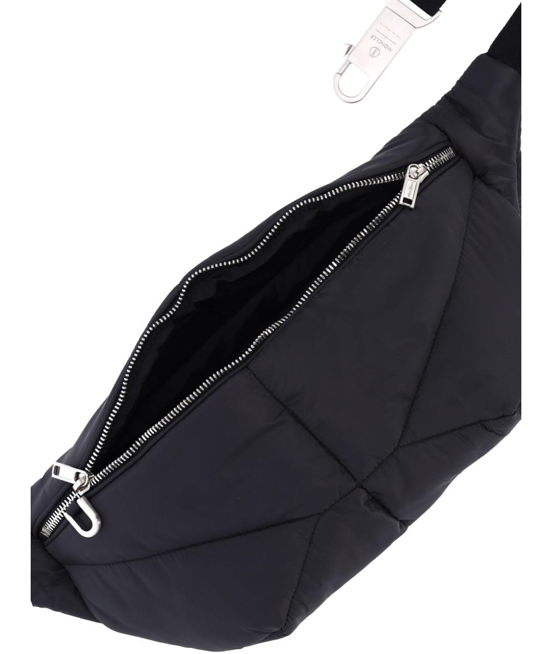 MONCLER Черная поясная сумка, фото 5