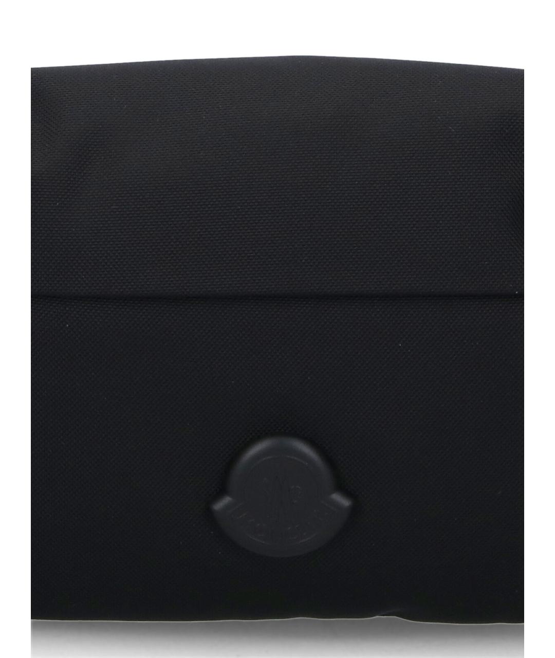 MONCLER Черная тканевая поясная сумка, фото 4