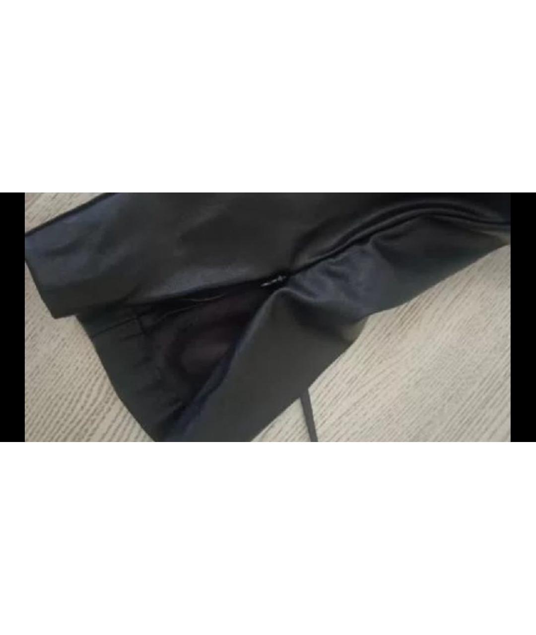 PINKO Черные полиэстеровые брюки узкие, фото 5